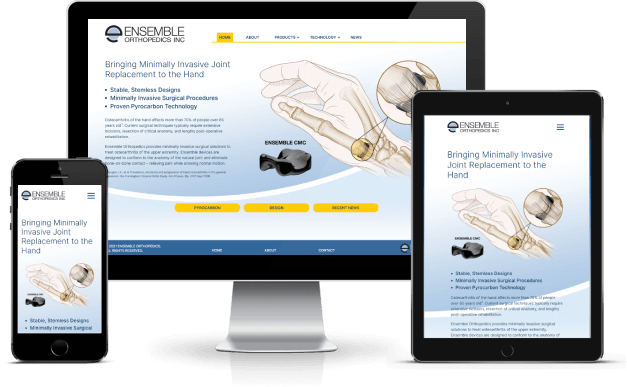 Ensemble Orthopedics website