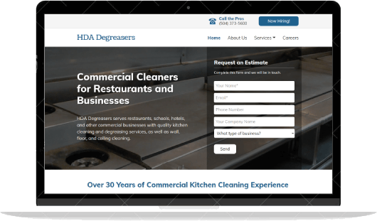 HDA Degreasers website