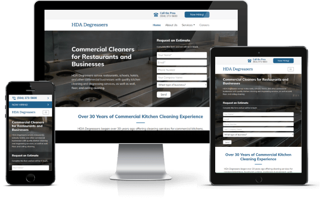 HDA Degreasers website