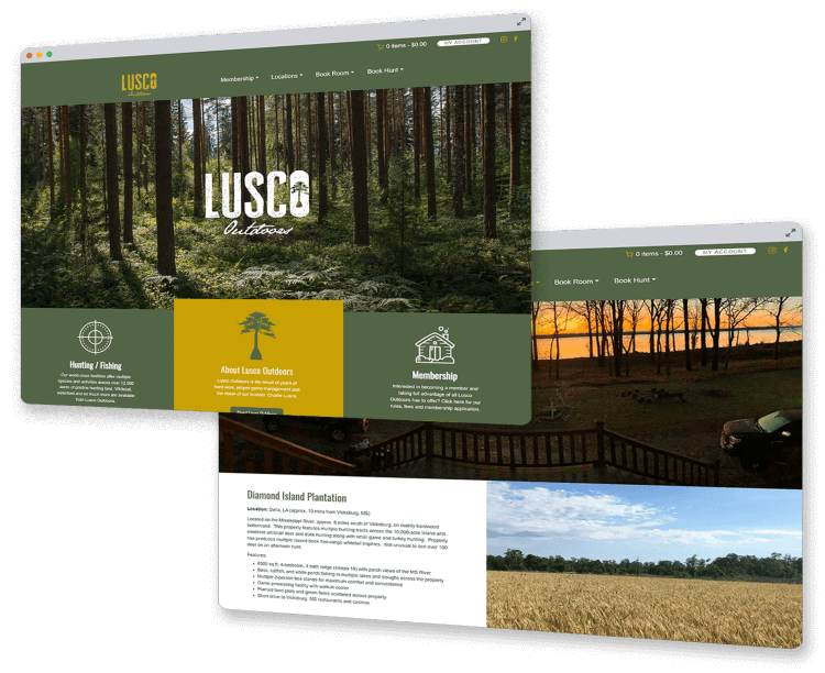 Lusco Outdoors website