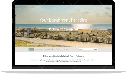 Pickwick Oceanfront website